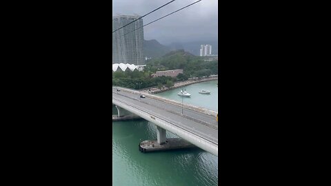 beautiful view from cable car 🚡 in hong kong