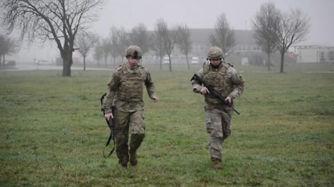 U.S. Army SGT Isaac Mayfield and SPC Hunter Tinsley, assigned to U.S Army Garrison Benelux