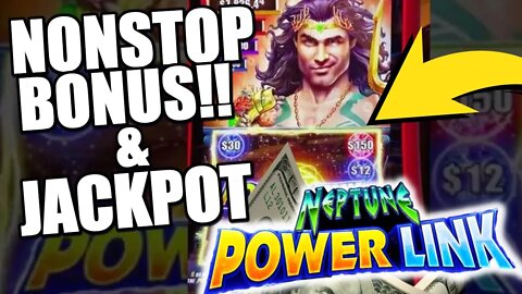 NEPTUNE POWER LINK WAS ON FIRE! BONUS AFTER BONUS & A JACKPOT HANDPAY! FULL OF ACTION