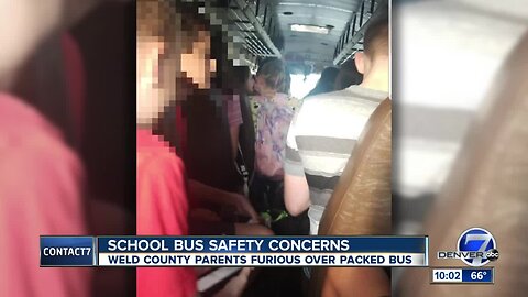 Parents voice concern about number of students on Weld County school bus