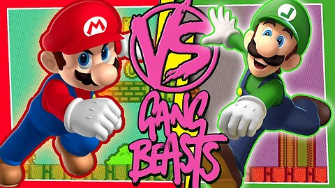 Mario VS Luigi in Gang Beasts (Mario Movie)