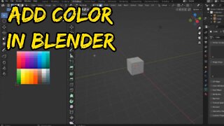 Add Color In Blender 3.2 Tutorial