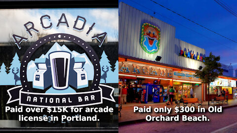 Maine and Arcade Game Licensing, a Microcosm of Left vs Right Taxation All in One State