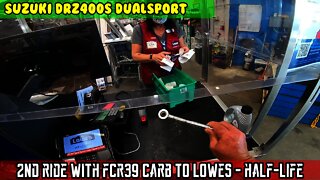 (E26) $153 Amazon FCR39 clone carburetor 40 mile ride to Lowes. Suzuki DRZ400 Half-life Motocheez