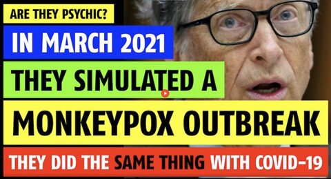 IN MARCH 2021 THEY SIMULATED A MONKEYPOX OUTBREAK