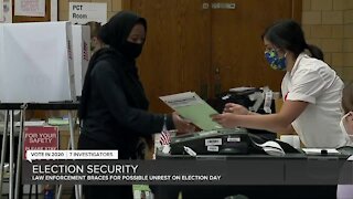 Law enforcement braces for possible unrest on election day