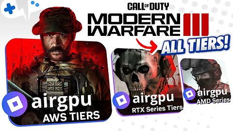 MODERN WARFARE 3 on AirGPU on ALL Tiers | AWS, RTX & AMD Series