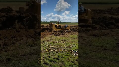 Cat D8 Dozer Working | Butterfield Minnesota Construction Corner 08-21-2022