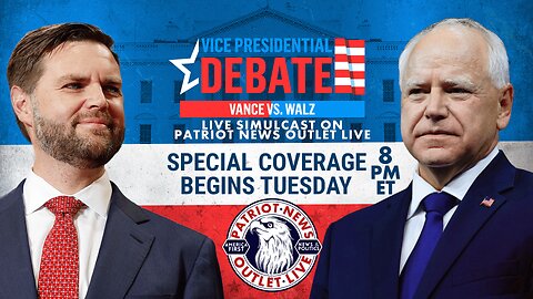 LIVE TONIGHT: Vance/Walz Vice Presidential Debate 8PM ET. | America First News & Politics | MAGA Media