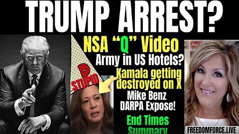 Melissa Redpill Update Today- 'Trump Arrest. Army in NY, NSA video, Darpa, End Times Summary 9-1-24'