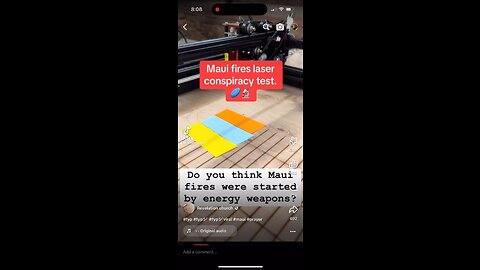 Maui fires laser conspiracy test - blue test