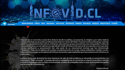 WWW. INFOVID.CL la web donde te puedes informar sobre el COVID