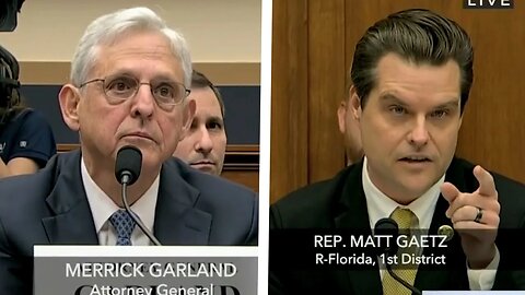 Matt Gaetz DESTROYS 'Ignorant' Merrick Garland in Viral Clip