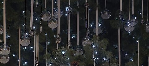 5,000 Swarovski crystal ornaments on Vegas Christmas tree