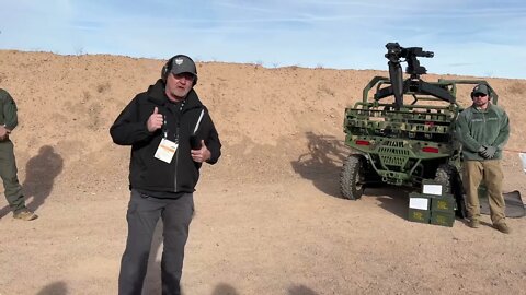 Mini Gun Demo By Profense at SHOT Show Industry Day at the Range