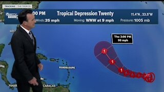 Tropical Depression 20 update