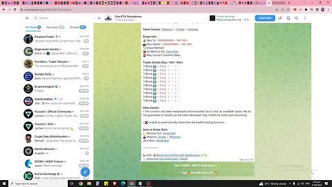 Telegram Bots Series. Simulate ETH Transactions Before Sniping To Prevent Rugs With Ottobots.