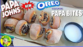 Papa John's® OREO® COOKIE PAPA BITES Review 👨‍🍳🍪🌀 Peep THIS Out! 🕵️‍♂️