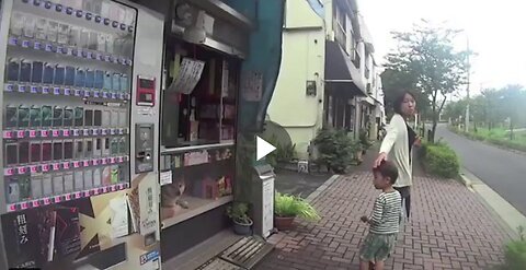 That's the cutest shop owner! It offered his a cucumber!