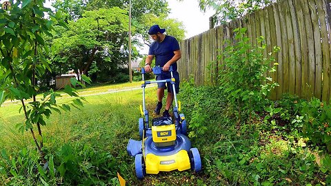 PowerSmart - 80V 21'' Cordless Lawn Mower Yellow ( E-mower )