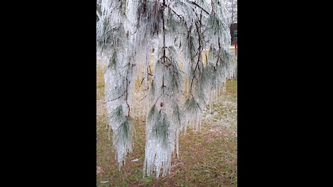 Sleeting and Snowing in the south