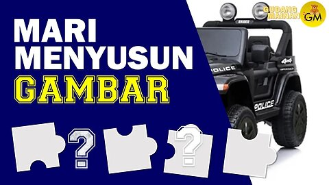 Meningkatkan daya Jelajah anak || mainan anak || menyusun Gambar MOBIL JEEP POLICE WARNA HITAM