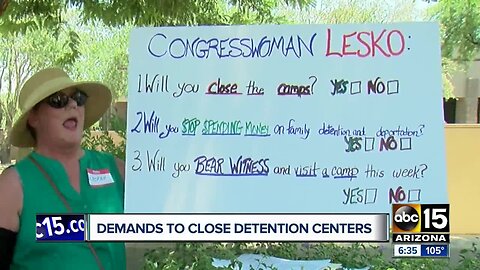 Valley demonstrators demand detention centers be closed