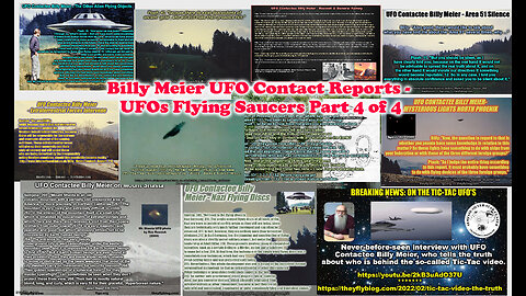 Billy Meier UFO Contact Reports - UFOs Flying Saucers Part 4 of 4