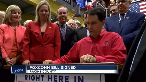 Wisconsin Governor Scott Walker signs $3 billion Foxconn bill into law