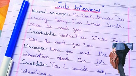 Job interview conversation | dialogue between manager and candidate 🇱🇷