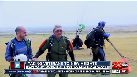 Comrades and Canopies takes local veterans to new heights