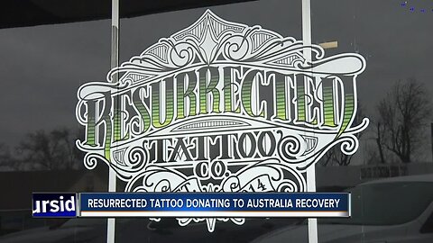 Resurrected Tattoo is donating half of their proceeds to help fight the devestating brush fires down under as part of their Australia flash day special.