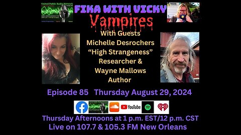 Fika with Vicky - Michelle Desrochers & Wayne Mallows - Vampires