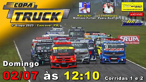 🔴 COPA TRUCK | Corridas 1 e 2 | 5ª Etapa 2023 | Cascavel (PR) | Ao Vivo