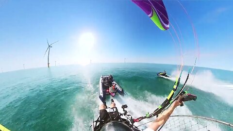 Paramotor Racing vs Jet Ski vs Speedboat | Epic Water Race