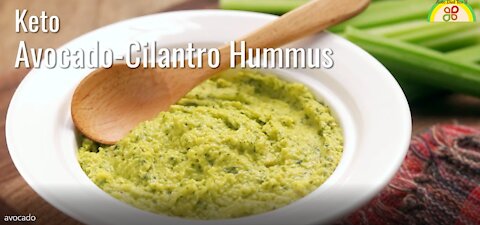 Lose Weight By eat Keto Avocado Cilantro Hummus ( KETO DIET)