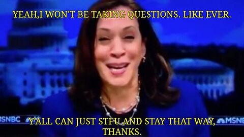 the best the liberal democrat cult klan has- kamala FIRST SOLO Interview MELTDOWN talking nonsense