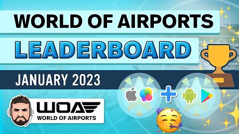 Top 50 Airlines in World of Airports (January 2023) Leaderboard