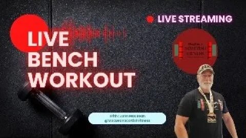 Bench Workout Live with MacBean Scottish Fitness at Shorewood Fitness Illinois