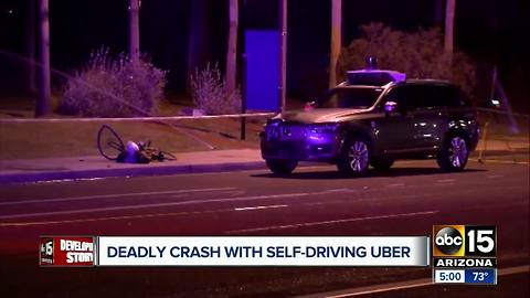 Valley woman hit and killed by self-driving Uber in Tempe