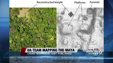 UA research team explores ancient Mayan temples from the air