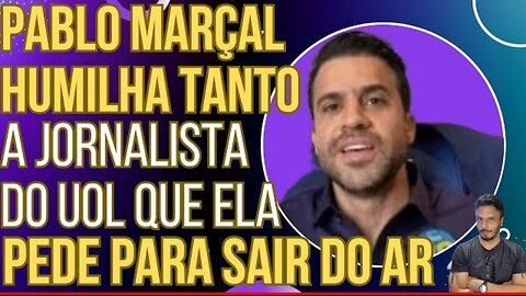 Pablo Marçal humilha tanto uma jornalista do UOL que ela pede para tirá-lo do ar!