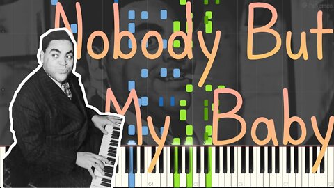 Thomas "Fats" Waller - Nobody But My Baby 1927 QRS 3997 (Harlem Stride Piano Synthesia)