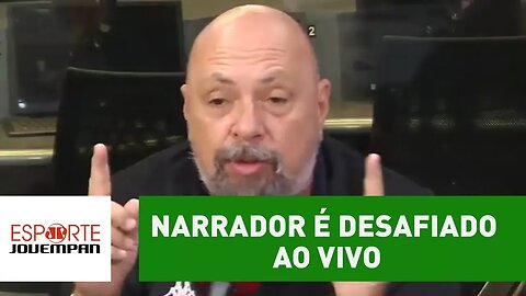 Narrador é desafiado ao vivo e dispara: "não bate o Corinthians"