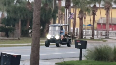 Golf Cart & Flag