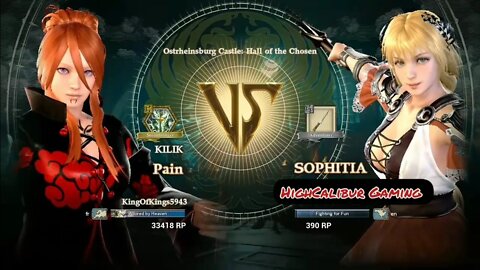 SoulCalibur VI: Sophitia vs. Kilik (KingOfKings5943) Old video backlog