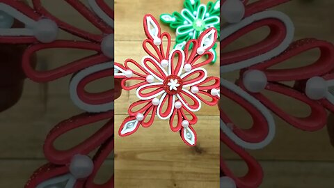 DIY Foamy Snowflake for Christmas Decorations❄️ Best Handmade Christmas Tree Ornaments🌲 #christmas