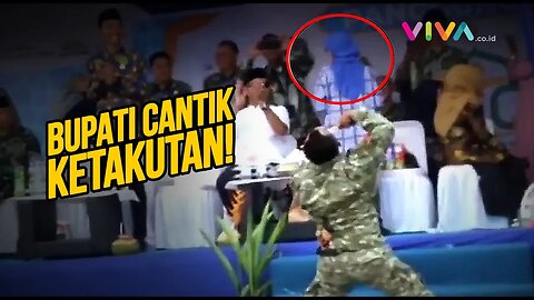 Prajurit Kostrad TNI Gorok Leher dan Sayat Lidah, Bupati Cantik Ketakutan