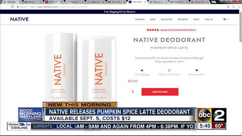 Native releases pumpkin spice latte deodorant