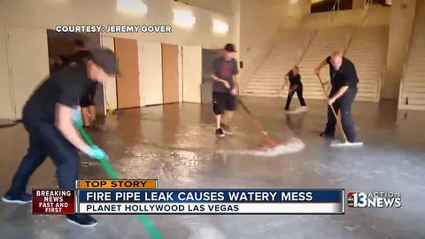 Leak leads to massive flooding in Planet Hollywood casino